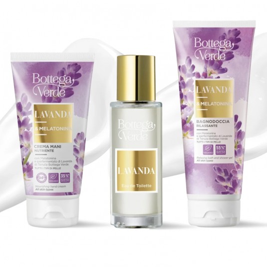 Гель для ванни та душу + Крем для рук + Туалетна вода «Lavanda e Melatonina»