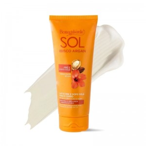Молочко для обличчя та тіла до та після засмаги «SOL - Ibisco Argan» Молочко для обличчя та тіла до та після засмаги «SOL - Ibisco Argan»
